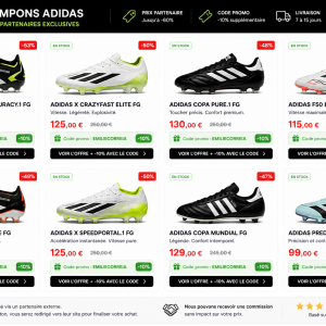 Crampons Football Pro – Offre Partenaire Exclusive ADlDAS ⚽🔥